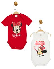 Боди 2 шт Minni Mouse 62-68 см (3-6 мес) Disney MN17359 Бело-красный 8691109875778