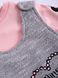 Напівкомбінезон зі світшотом Мінні Маус Disney 68-74 см (6-9 міс) MN18375 Сіро-рожевий 8691109924827
