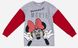 Світшот Minni Mouse Disney 98 см (3 роки) MN18390 Сіро-червоний 8691109929778