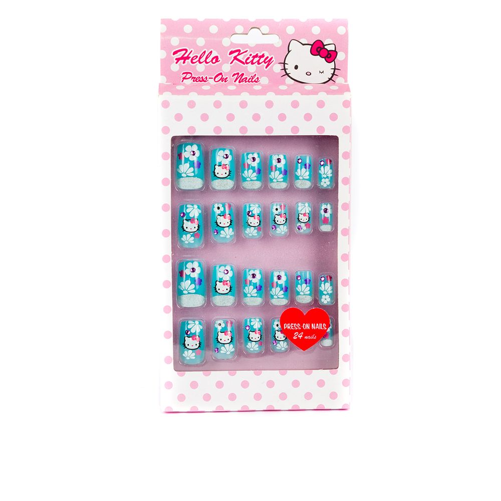 Накладні нігті 24 шт Hello Kitty Sanrio Різнокольоровий 2000000000954