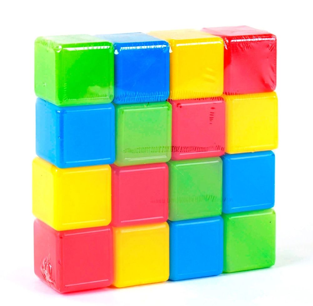 Кубики 16 шт Kimi різнокольорові 07194048