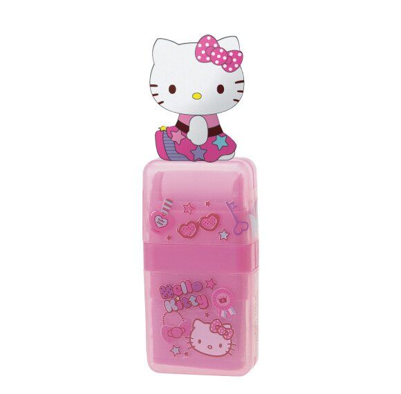 Ластик для олівця з фігуркою Hello Kitty Sanrio Рожевий 881780381776