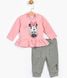 Комплект (кофта, штани) Мінні Маус 86-92 см (18-24 міс) Disney MN16102 Сіро-рожевий 8691109831071