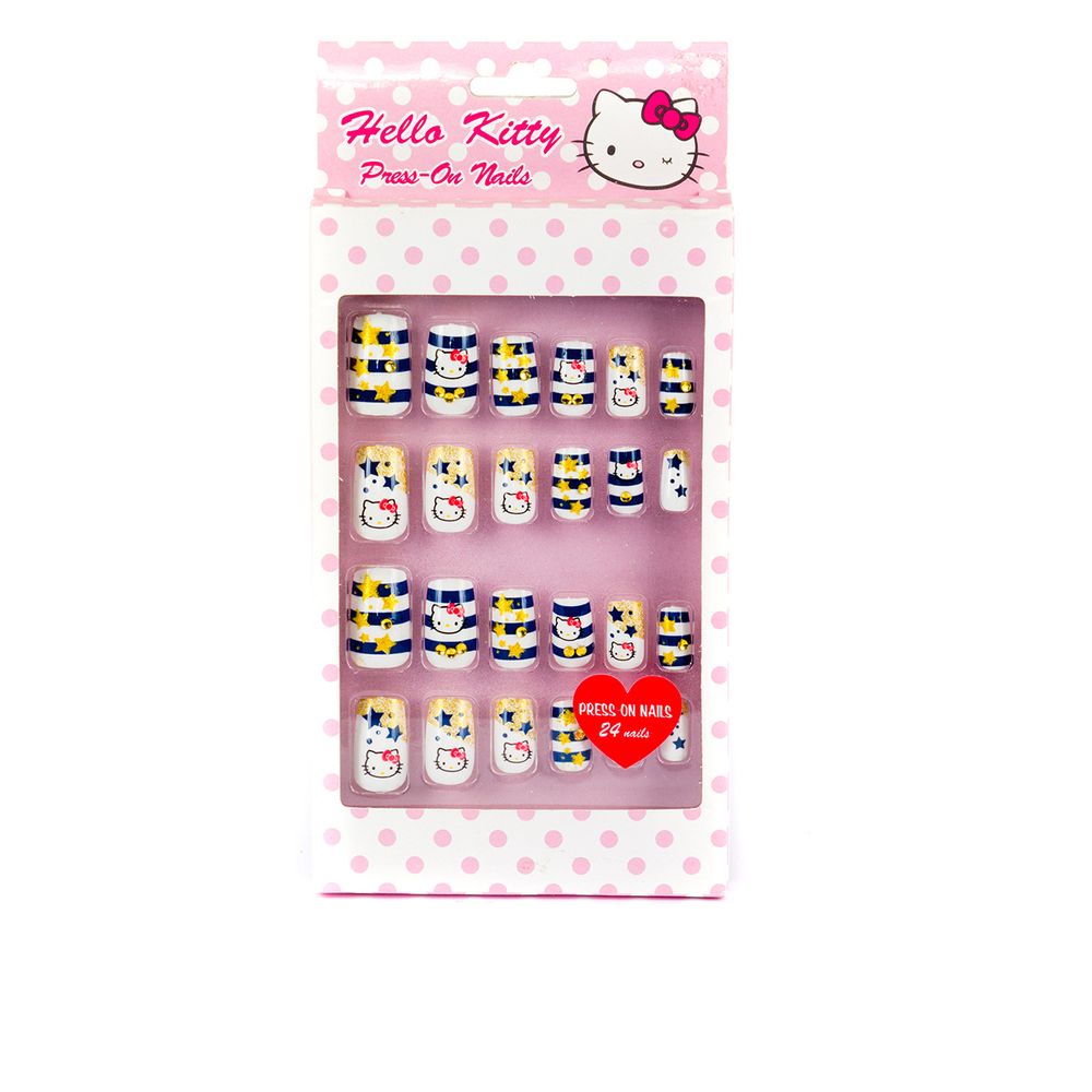 Накладні нігті 24 шт Hello Kitty Sanrio Різнокольоровий 2000000000978