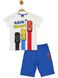 Комплект (футболка, шорти) Cars Pixar 98 см (3 роки) Cimpa CR17588 Біло-синій 8691109887344